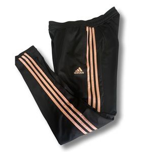 Adidas track pants with zipper on legs